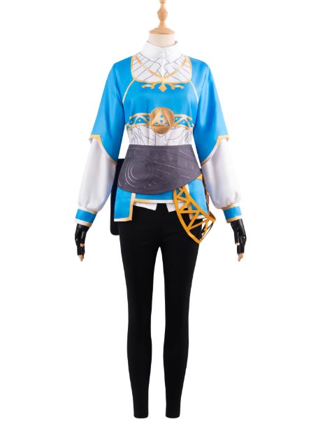ゼルダの伝説 王国の涙 コスプレ衣装セット - リンク - ゼルダ姫 ステージ用