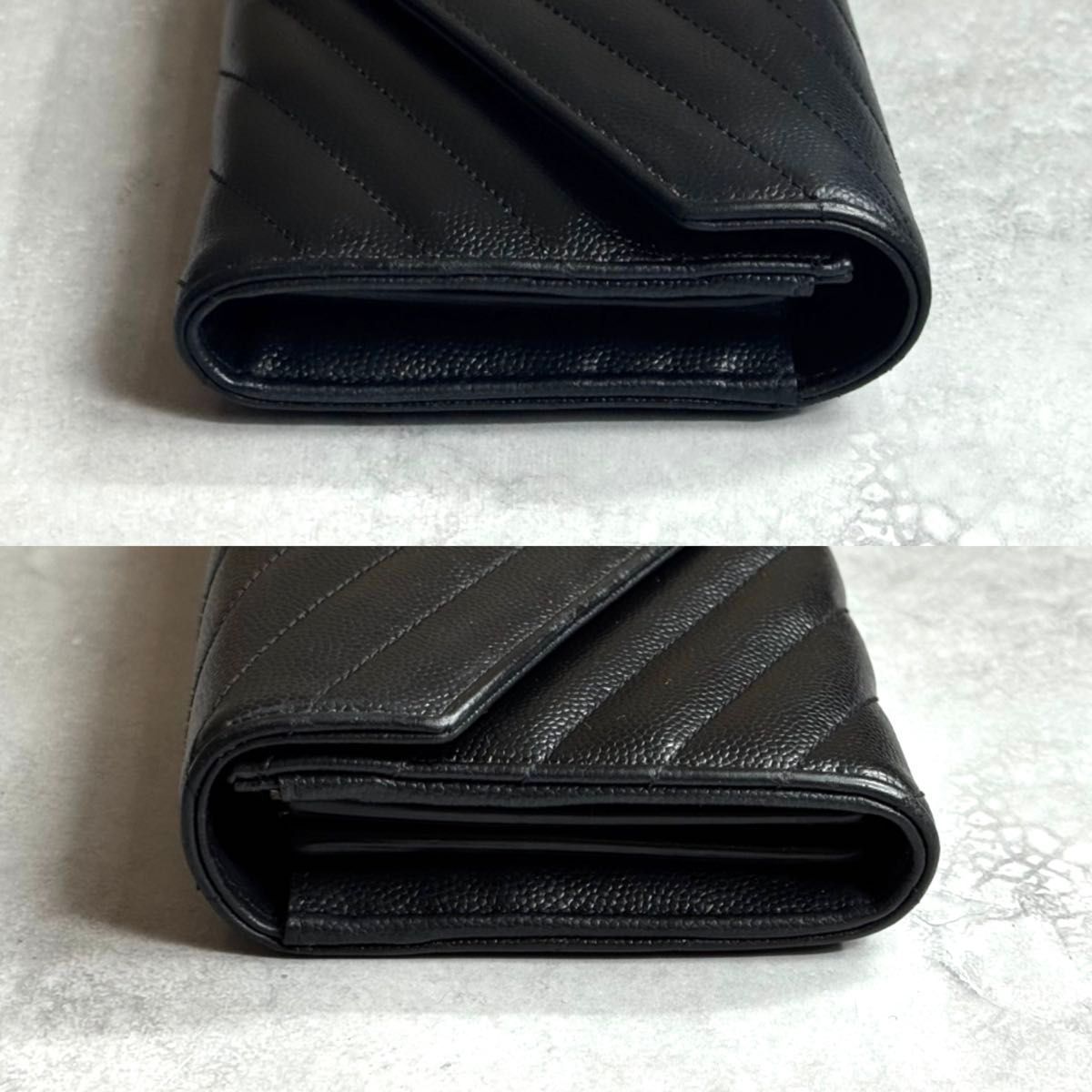 SAINT LAURENT カサンドラマトラッセジッピーウォレット SAINT LAURENT カサンドラ マトラッセ マルチフォールドwallet (Saint
