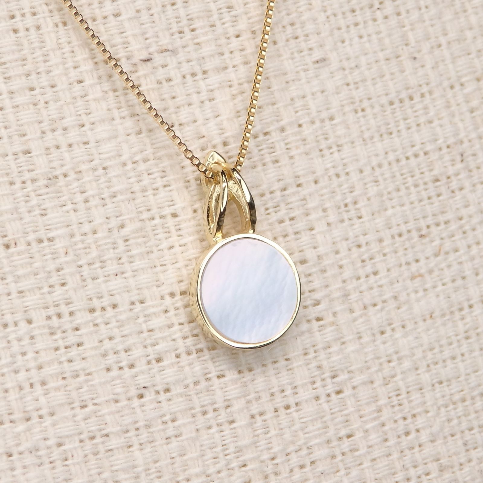 白蝶貝 ダイヤ ネックレス チェーン付き Z5414 ゴールド K18 丸 ラウンド ミル打ち FORTGASGNV_COM_BR