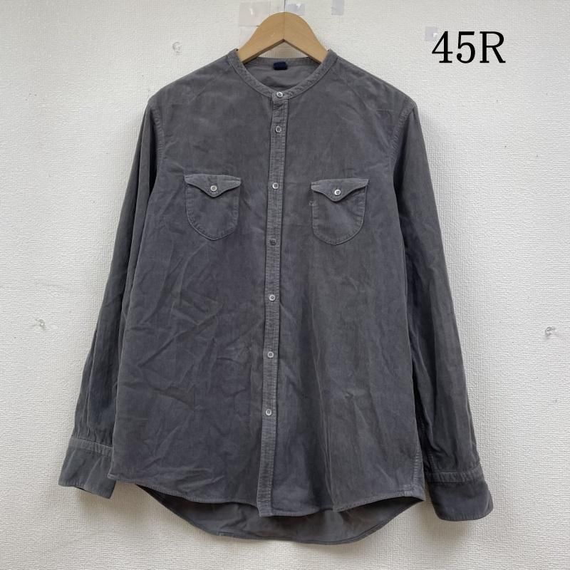 フォーティファイブ・アール 長袖 バンドカラー シャツ ブラウス Shirt