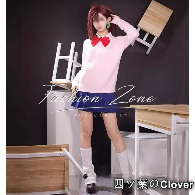 ダンダダン 風 綾瀬桃 モモ コスプレ衣装ウィッグ cosplayハロウィン演出服変装B25105