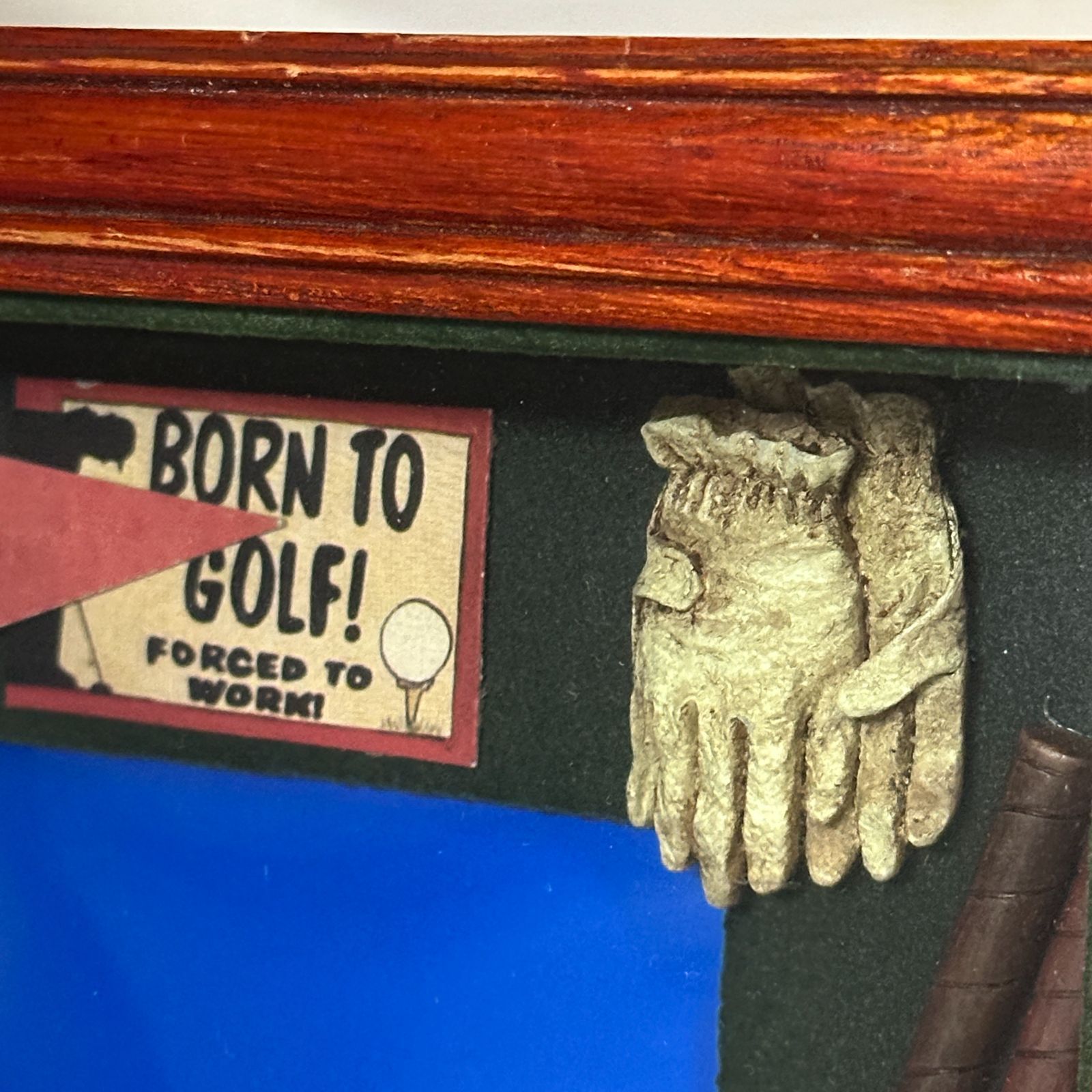 アンティーク ゴルフ シャドウボックス M. Louis 木製フレーム