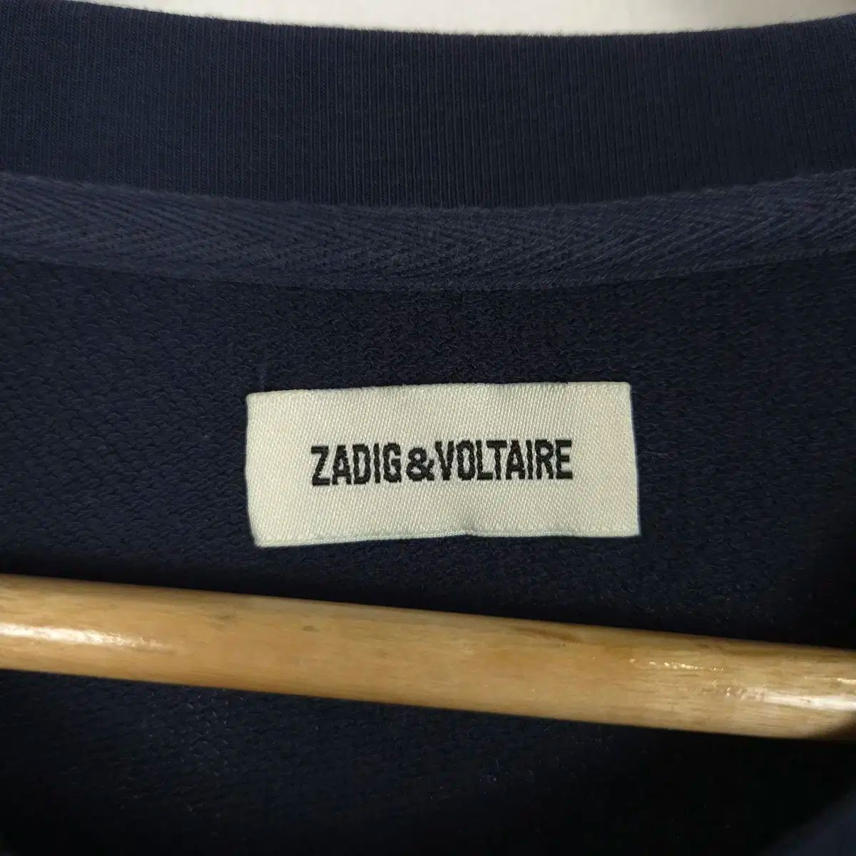  90-95 ZADIG-VOLTAIRE ザディグ エ ヴォルテール ネイビー スウェットシャツ トレーナー スウェット トップス