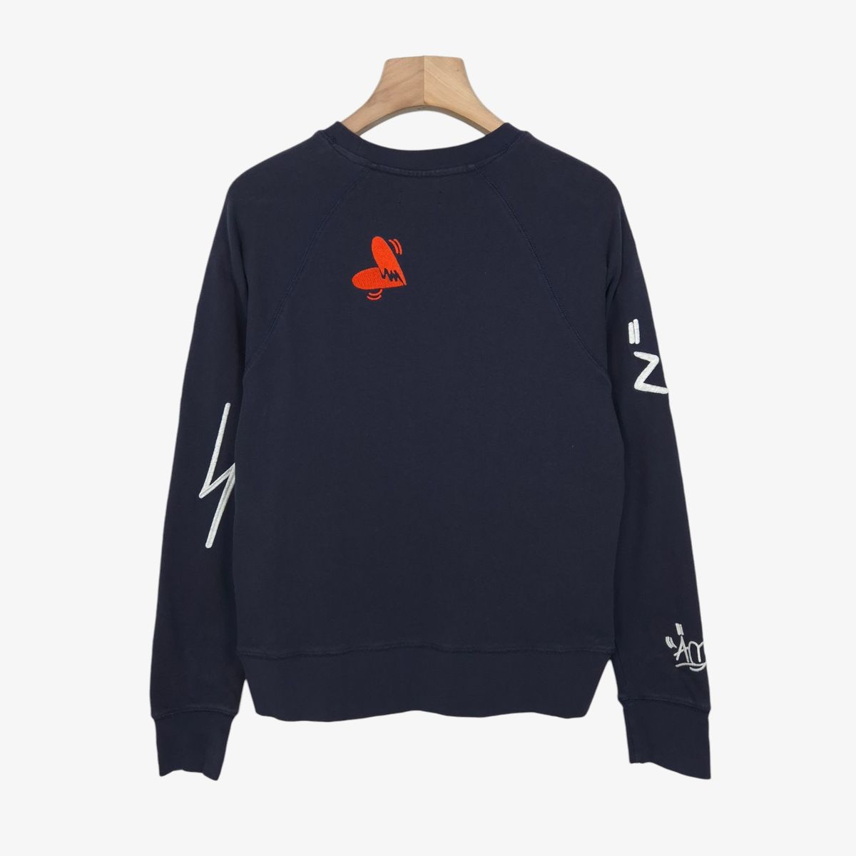 90-95 ZADIG-VOLTAIRE ザディグ エ ヴォルテール ネイビー スウェットシャツ