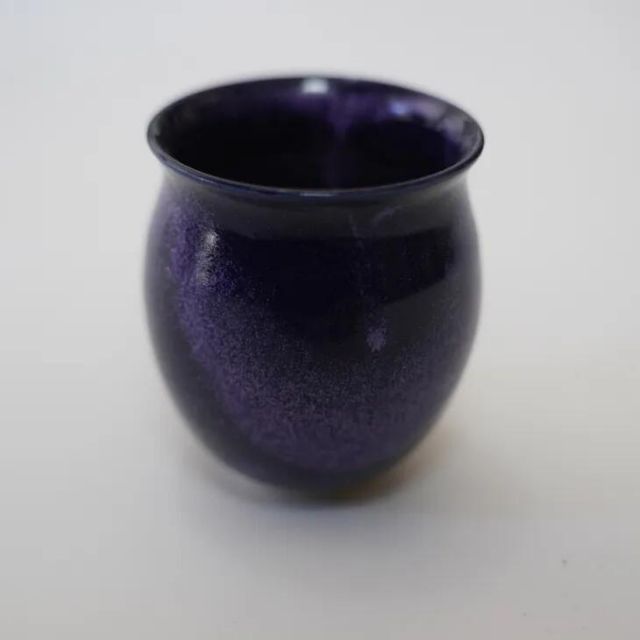 Vintage Scandinavian Studio pottery Purple rain glaze vase deep blue 北欧ヴィンテージ 花瓶 スウェーデン NEXPOTALLINN_EU