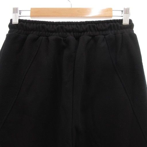 プランクプロジェクト PRANK PROJECT 24SS ラウンドカットスウェットパンツ Round Cut Sweatpants イージー ロゴ 裏毛 裾ジップ 36 黒 ブラック GV GY19 DECORATOM_COM_BR