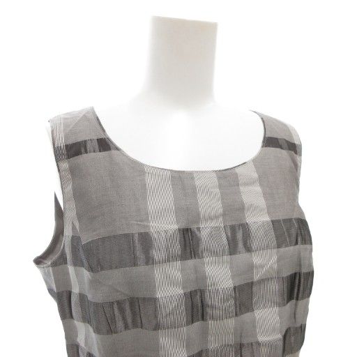 バーバリー ロンドン BURBERRY LONDON ノースリーブワンピース シルク