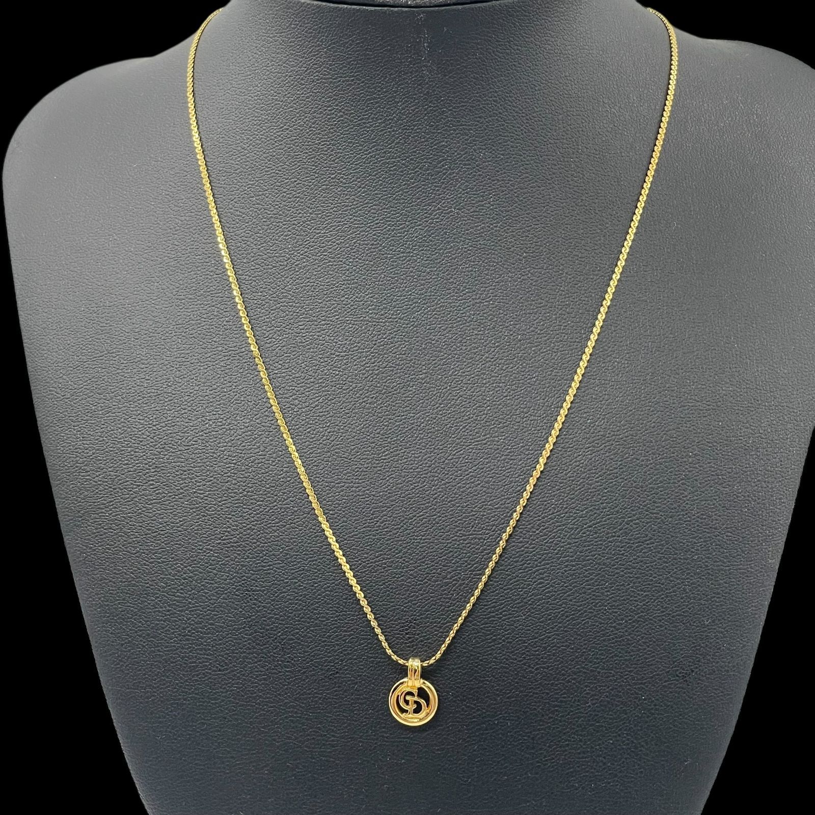 希少 ディオール サークル ロゴCD アクセサリー ネックレス 美品