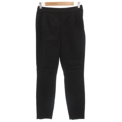 ドルチェ-ガッバーナ ドルガバ DOLCE-GABBANA ストレッチパンツ スキニー 裾ジップ 38 黒 ブラック GV GY19