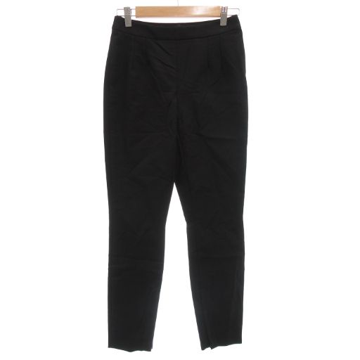 ドルチェ-ガッバーナ ドルガバ DOLCE-GABBANA ストレッチパンツ 36 スキニー 裾ジップ イタリア製 黒 ブラック GV GY19