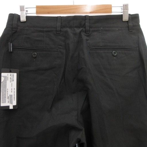 ドルチェ-ガッバーナ ドルガバ DOLCE-GABBANA パンツ スラックス 48 ツータック センタープレス イタリア製 ダークグレー GV GY19 DECORATOM_COM_BR