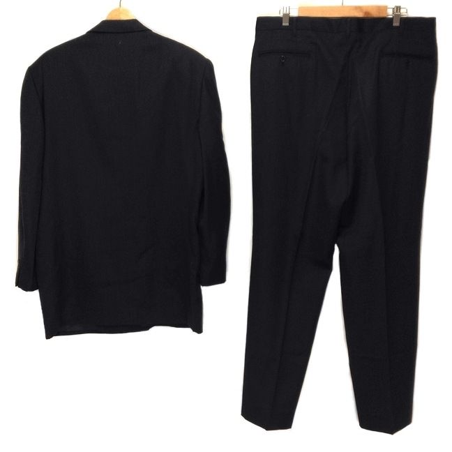 Christian Dior MONSIEUR クリスチャンディオールムッシュ ダブルスーツ メンズ - ネイビー ネーム刺繍 肩パッド