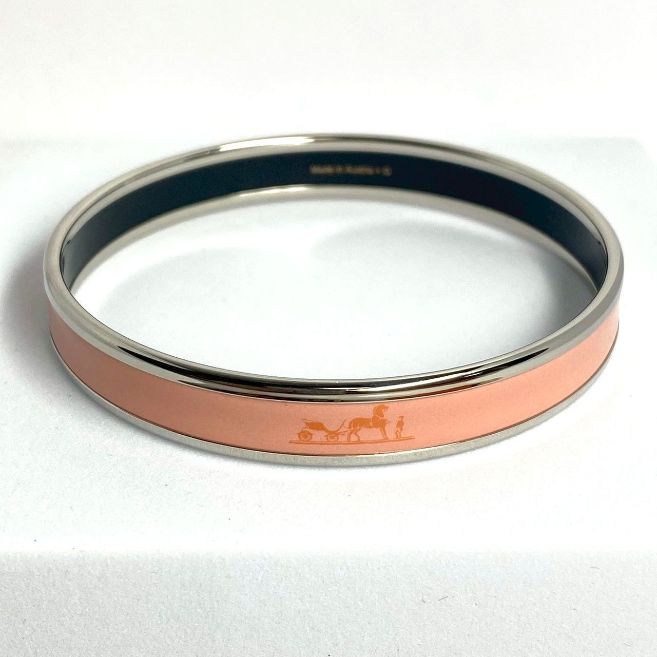 3160 HERMES エルメス エマイユ エナメル バングル カレーシュ PK SV