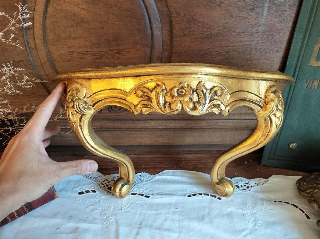 フランス アンティーク ゴールド 装飾 壁掛け ラック MARWIL-DEMENAGEMENTS_CH