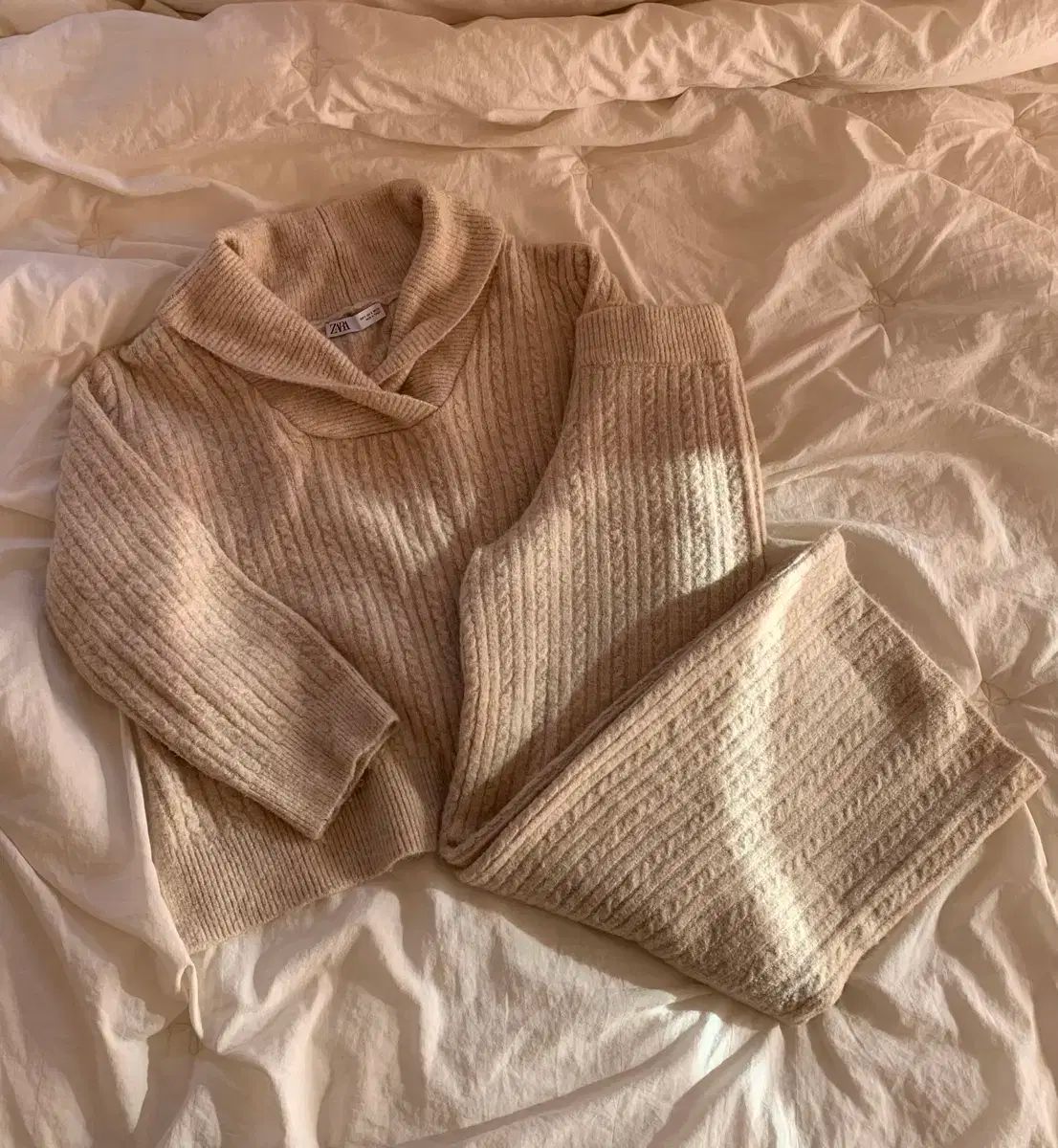 ZARA ザラ ケーブルニット セットアップ