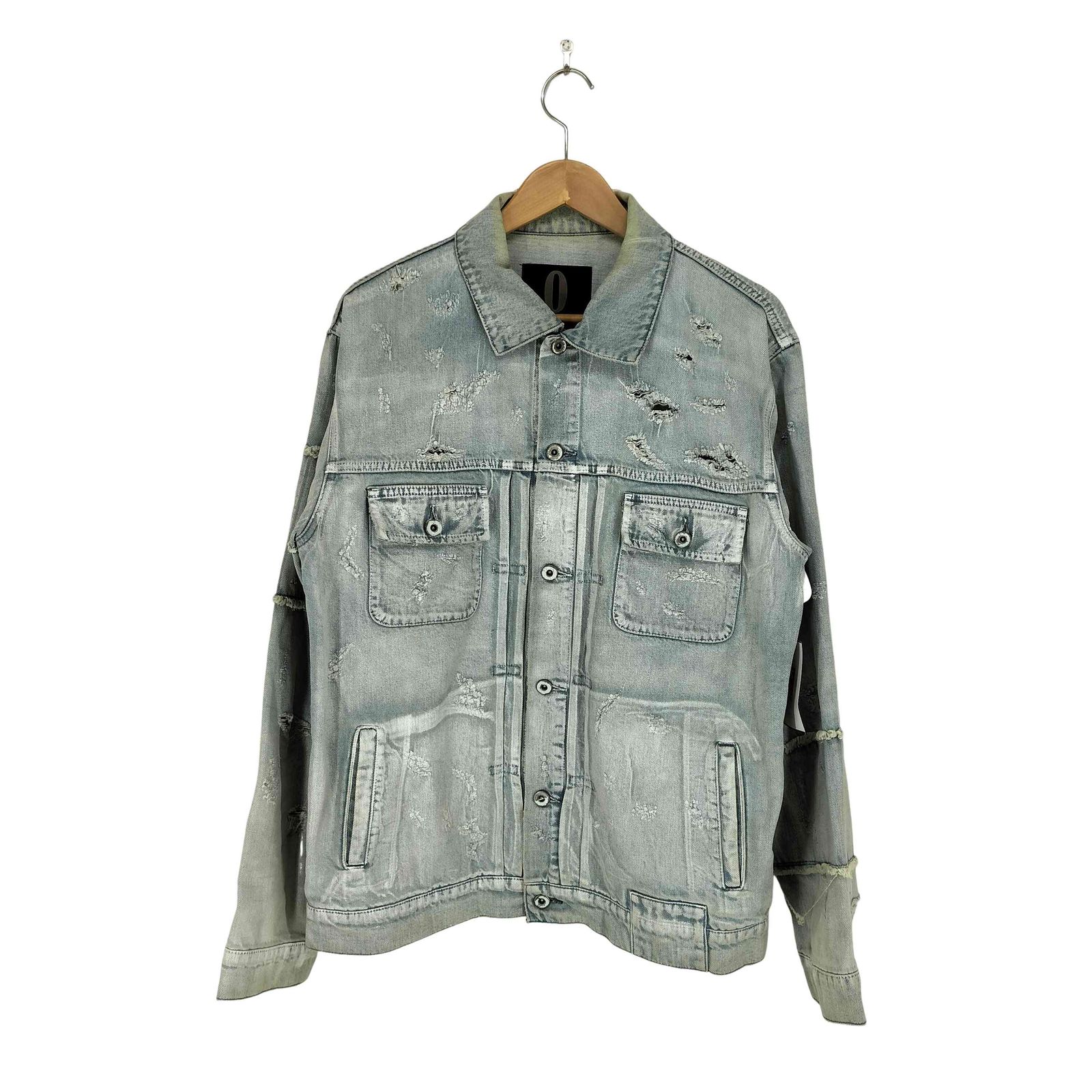 USED古着(ユーズドフルギ) {{ON O FF by TTAGGG}} 2ndTYPE ダメージデニムジャケット import メンズ  XXL【中古】【ブランド古着バズストア】 ユーズドフルギ USED古着 {{ON O 小売 FF by TTAGGG}} 2ndTYPE