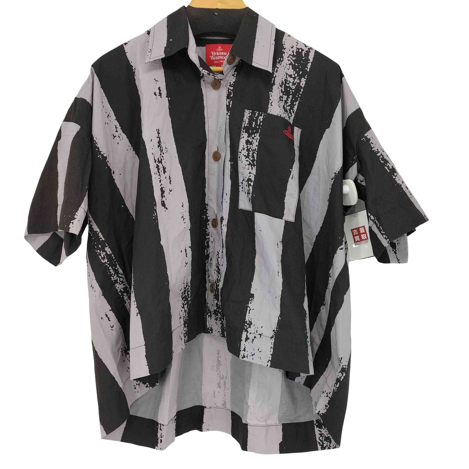 ヴィヴィアンウエストウッドレッドレーベル Vivienne Westwood RED LABEL ストライプスクエアシャツ レディース 00