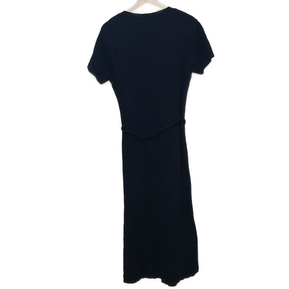 HYSTERIC GLAMOUR ヒステリックグラマー ワンピース サイズF レディース - 黒×グリーン×マルチ クルーネック 半袖 マキシ丈