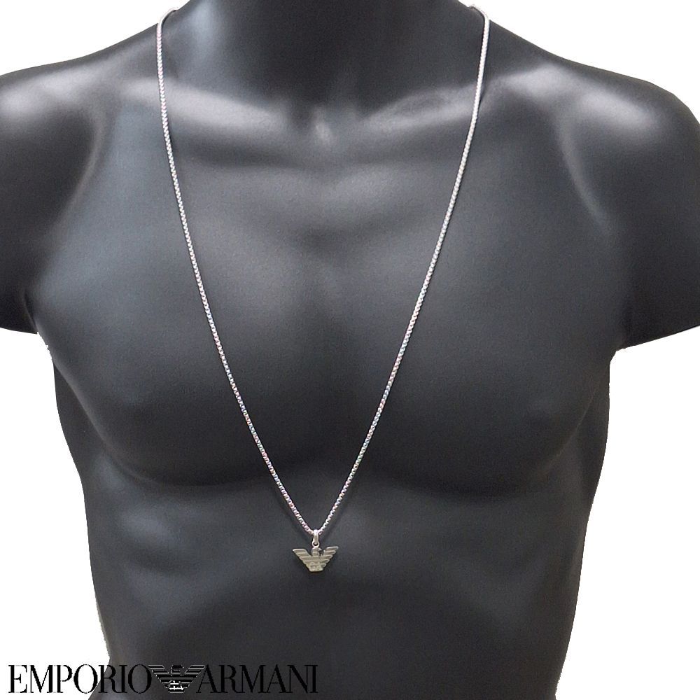新品】エンポリオアルマーニ ネックレス ロング ペンダント メンズ