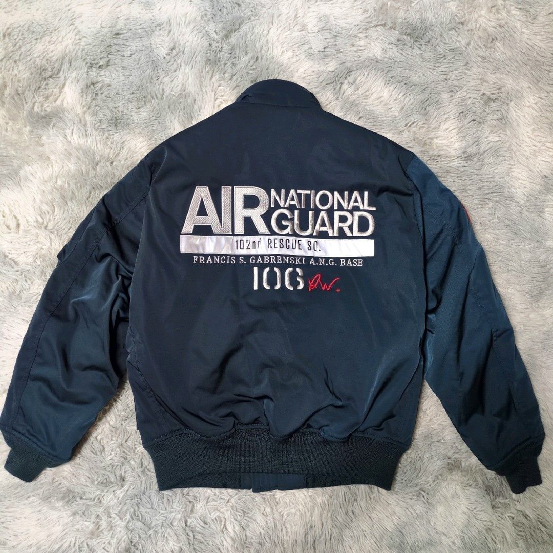 美品✨【AVIREX】アビレックス☆NEWYORK A.N.G JACKET 106RW☆MA-1☆フライトジャケット☆ブルゾン