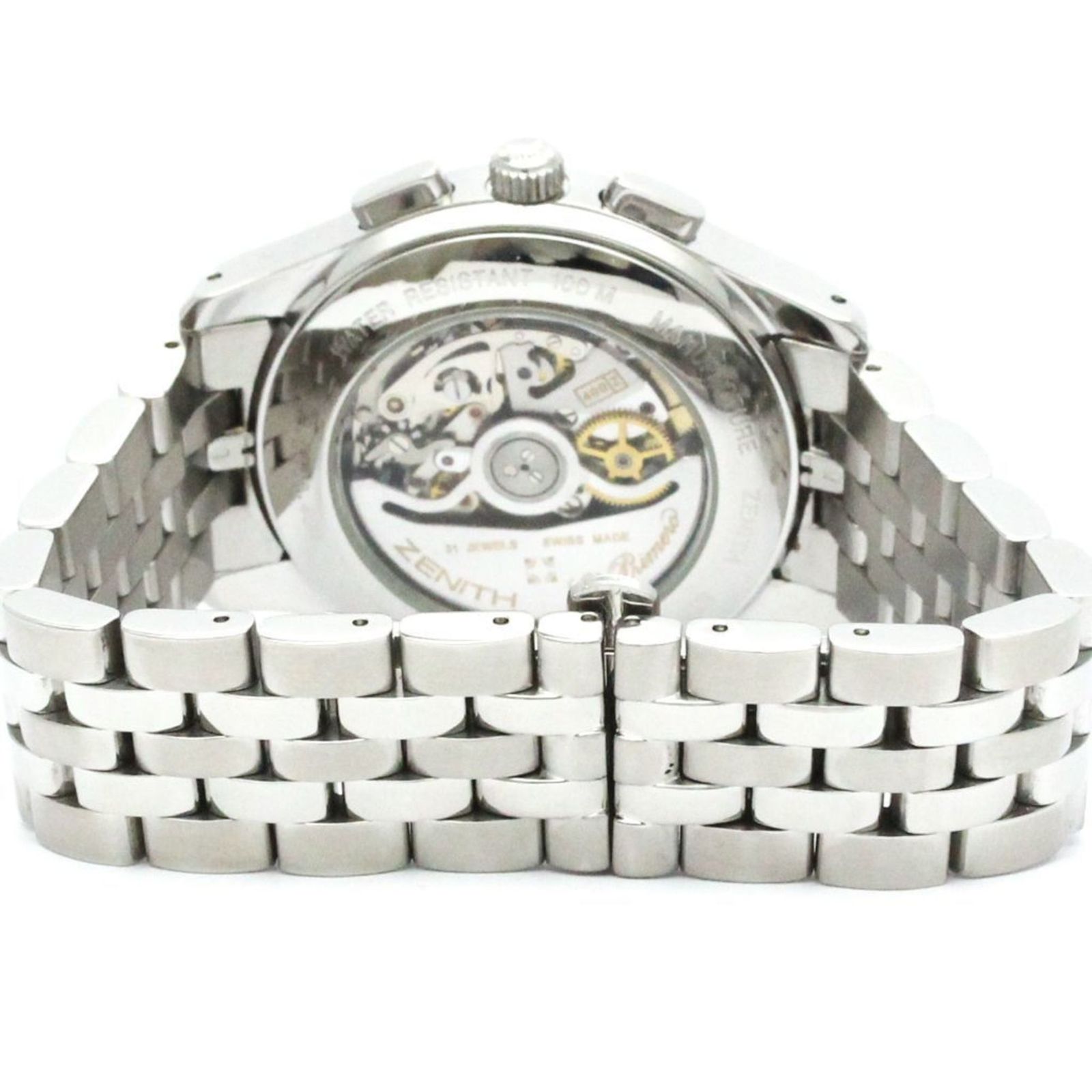 ゼニス ZENITH クラス エルプリメロ クロノグラフ ステンレススチール 自動巻き メンズ 時計 02.0500.400 外装仕上げ済み