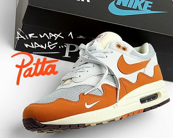 ナイキ エアマックス 1 パタ NIKE AIR MAX 1 PATTA metallic silver