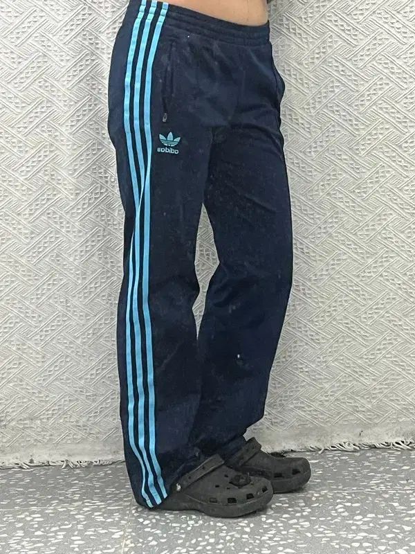 アディダス ファイヤーバード ジャージ スカイブルー ヨーロッパ トラック パンツ 90 C 06426