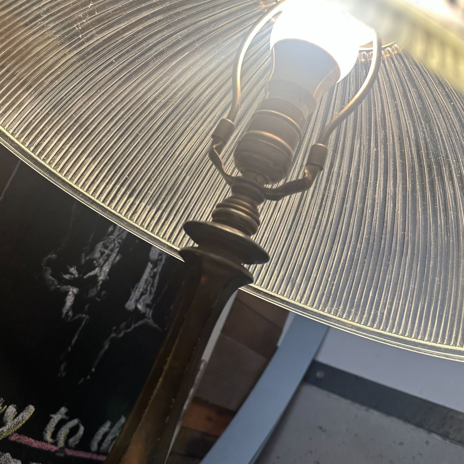 ヴィンテージ LEVITON製 デスクランプ グラスシェード アンティーク