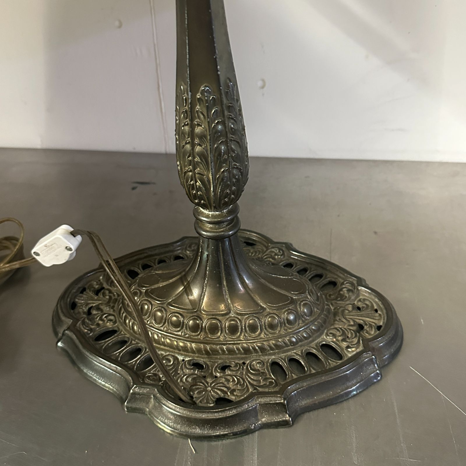 ヴィンテージ LEVITON製 デスクランプ グラスシェード アンティーク