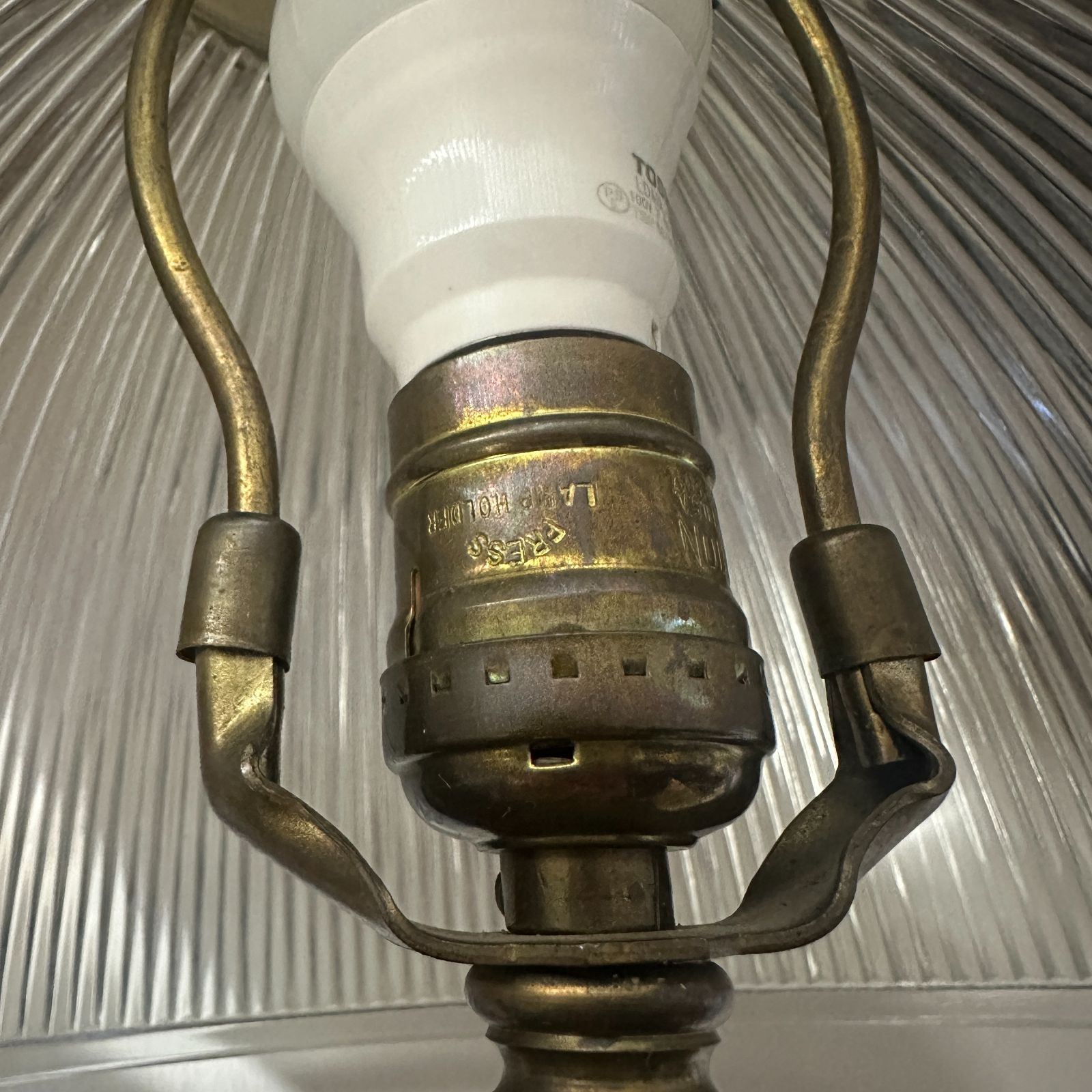 ヴィンテージ LEVITON製 デスクランプ グラスシェード アンティーク