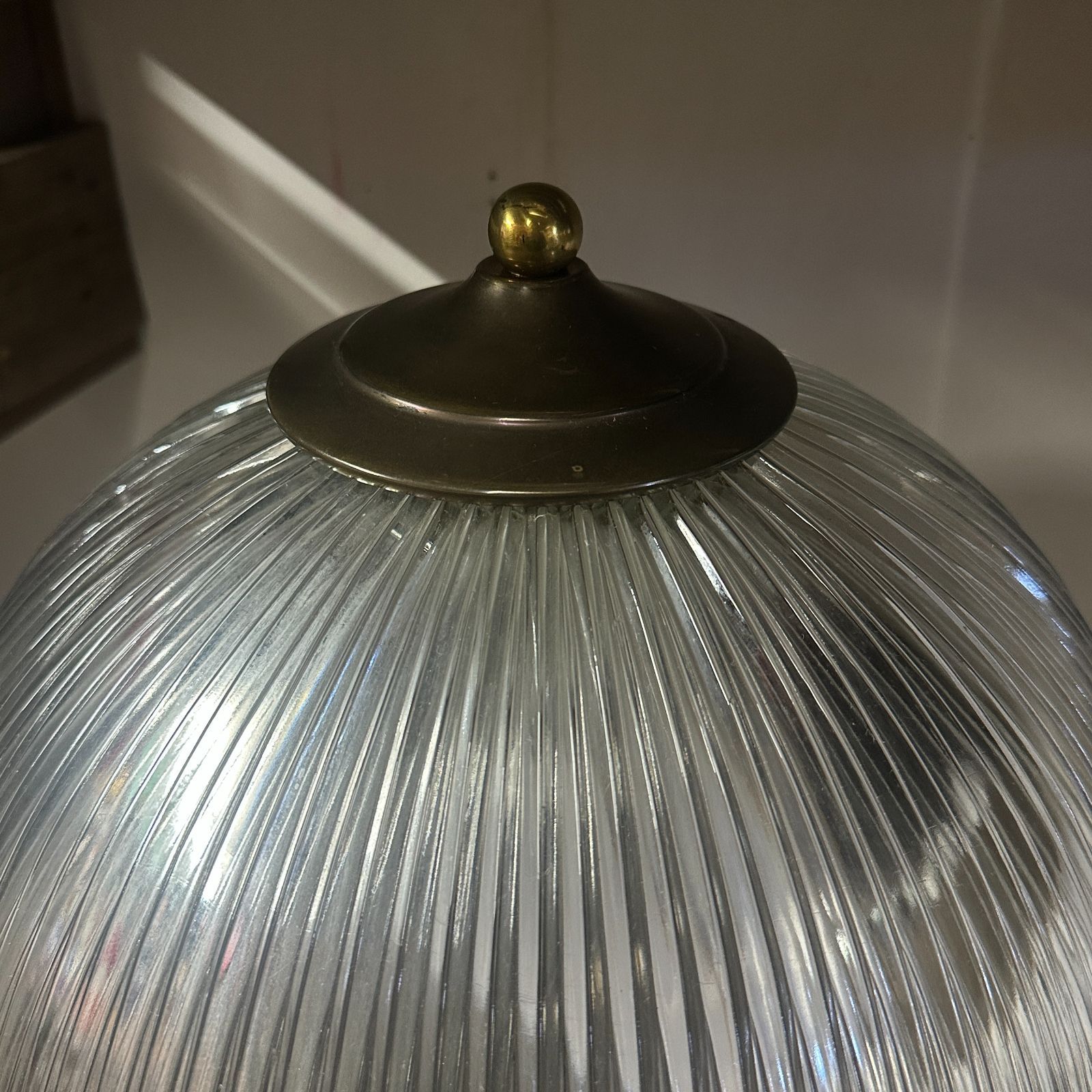 ヴィンテージ LEVITON製 デスクランプ グラスシェード アンティーク