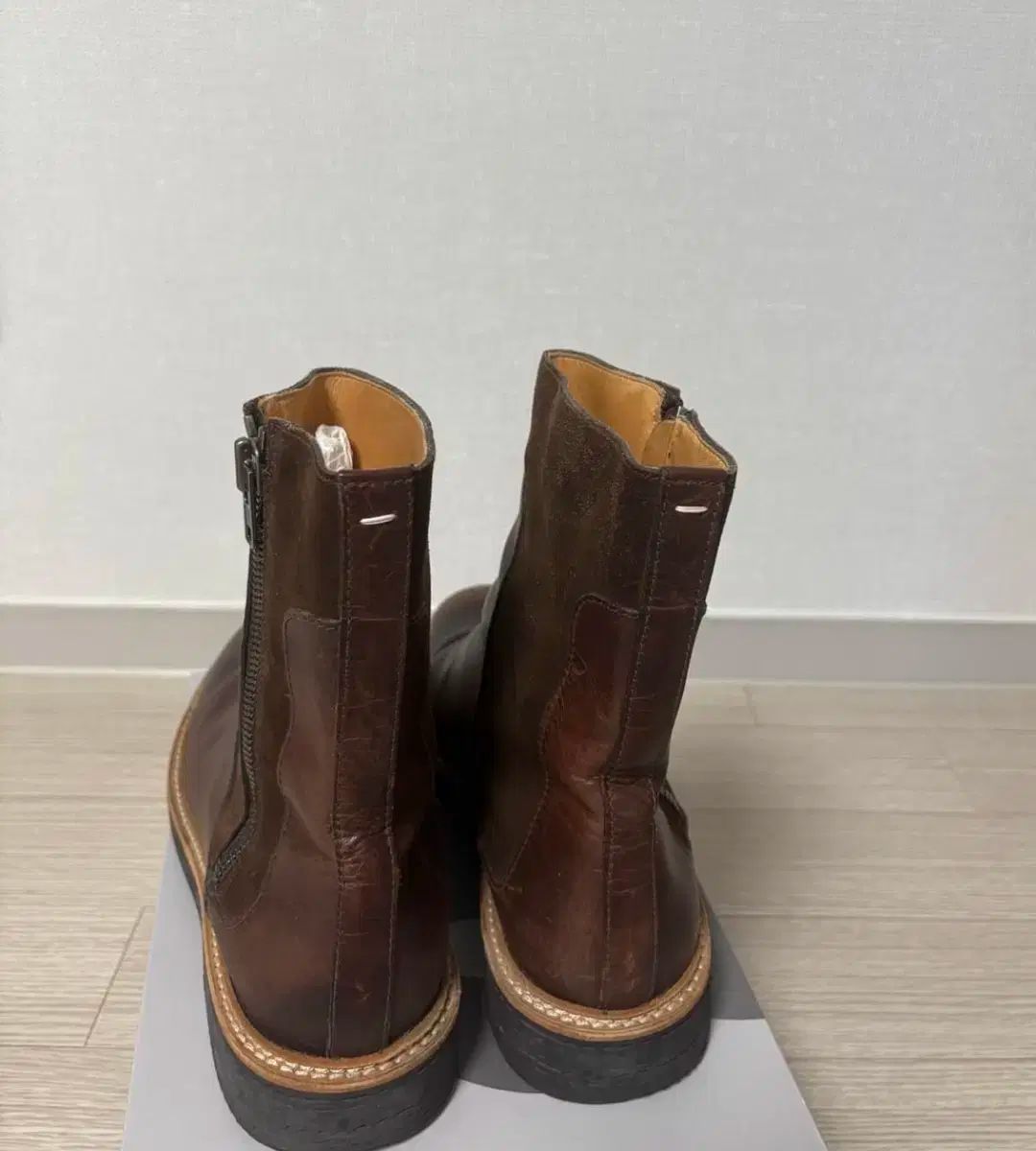 メゾン マルジェラ ブラウン ブーツ