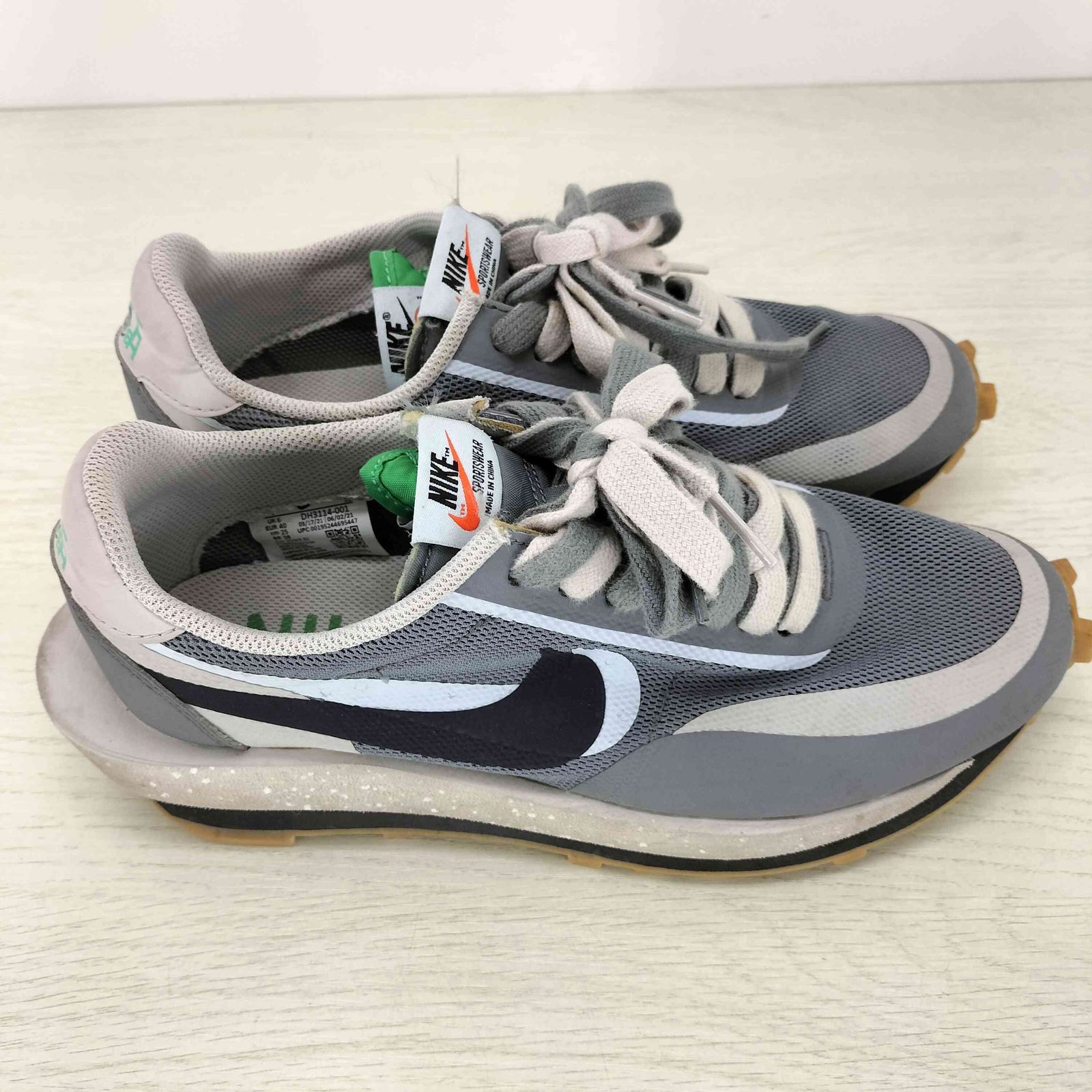 サカイ Sacai CLOT LD Waffle Grey Obsidian/Cool Grey メンズ JPN：25 
