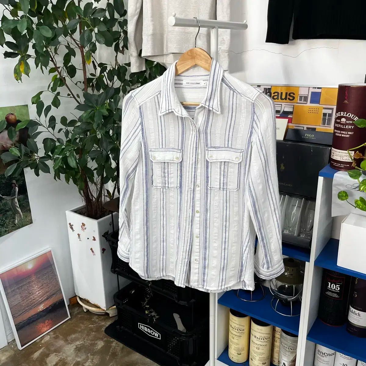 イザベルマラン インディア コットン シャツ ブラウス 42