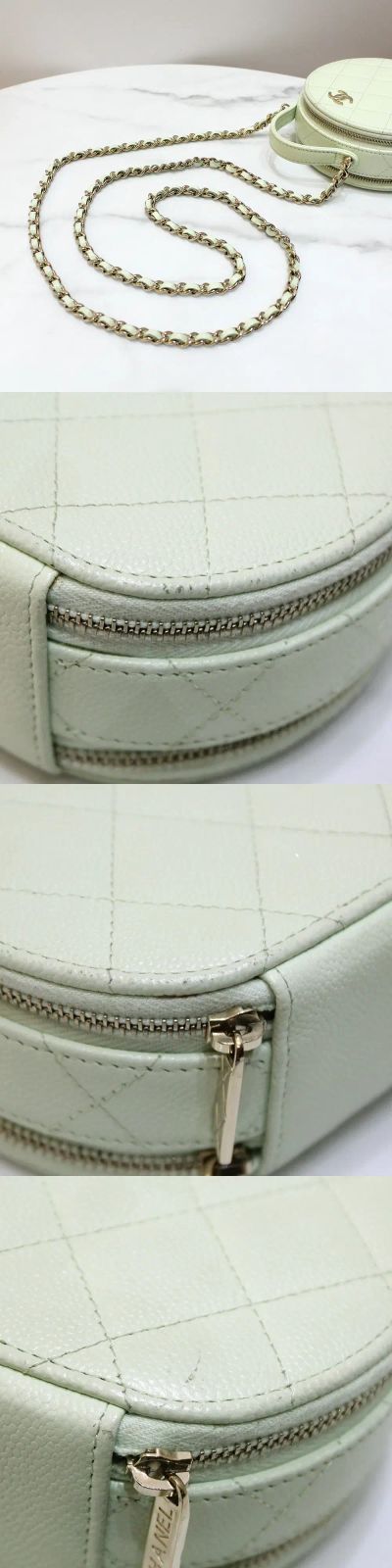 シャネルキャビアラウンドトップハンドルクロスバック