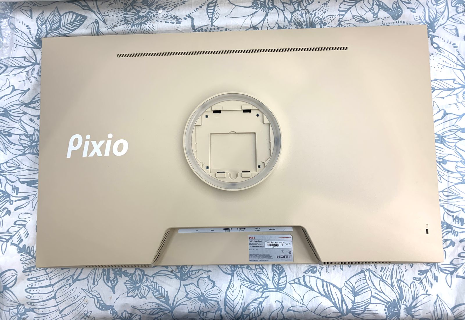 Pixio PX278 WAVEBE ゲーミングモニター 27インチ 180Hz WQHD ベージュ WWW_SMP1DAWEKUDUS_SCH_ID