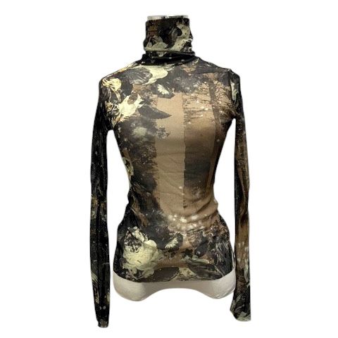 ジャンポールゴルチエ JPG マルチ 総柄 ハイネック カットソーL