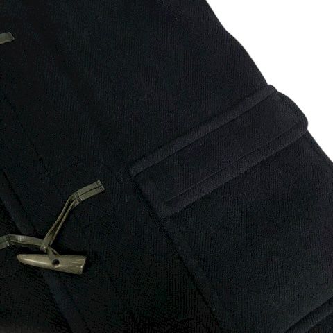 インバーティア INVERTERE ダッフルコート アウター フード ウール ロング丈 長袖 36R 紺 ネイビー GULLKHAN_COM