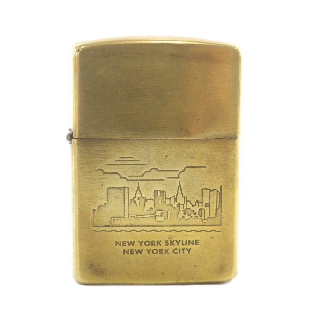 ジッポー ZIPPO NEW YORK SKYLINE NEW YORK CITY VIII 1992年製 ニューヨーク オイルライター 喫煙具 ゴールド 金色 XZ GY11