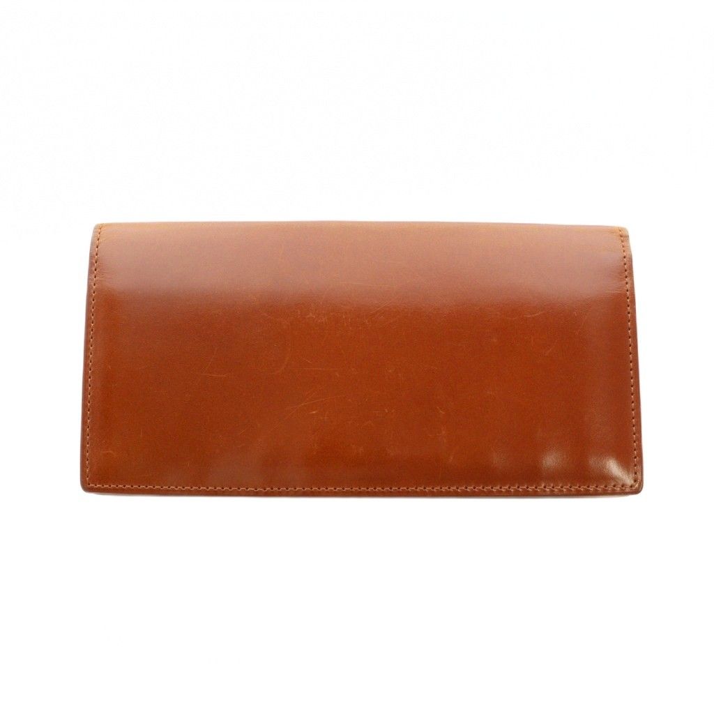 ココマイスター COCOMEISTER 長財布 ウォレット 札入れ コードバン レザー ロゴ き 茶 ブラウン GY18 MQ