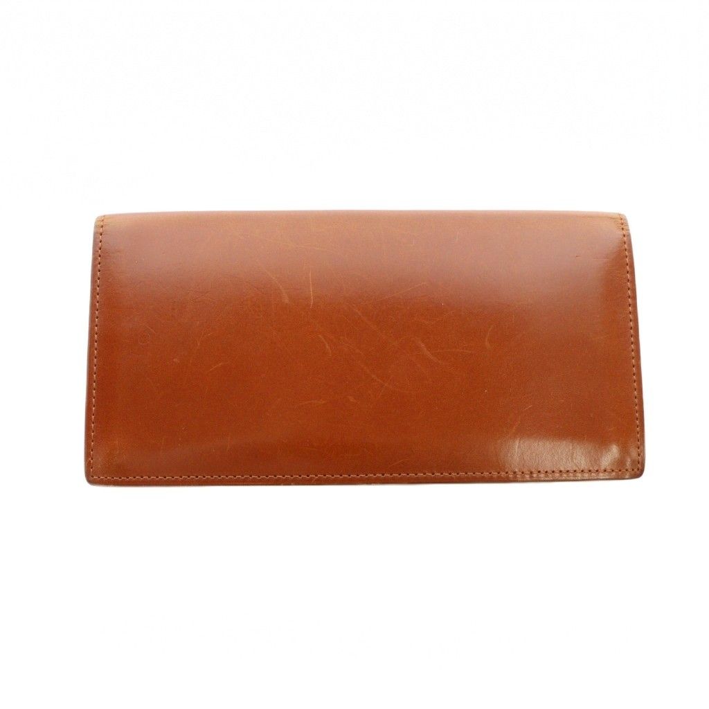 ココマイスター 長財布 ウォレット 札入れ コードバン レザー ロゴ き 茶 ブラウン GY 18 MQ