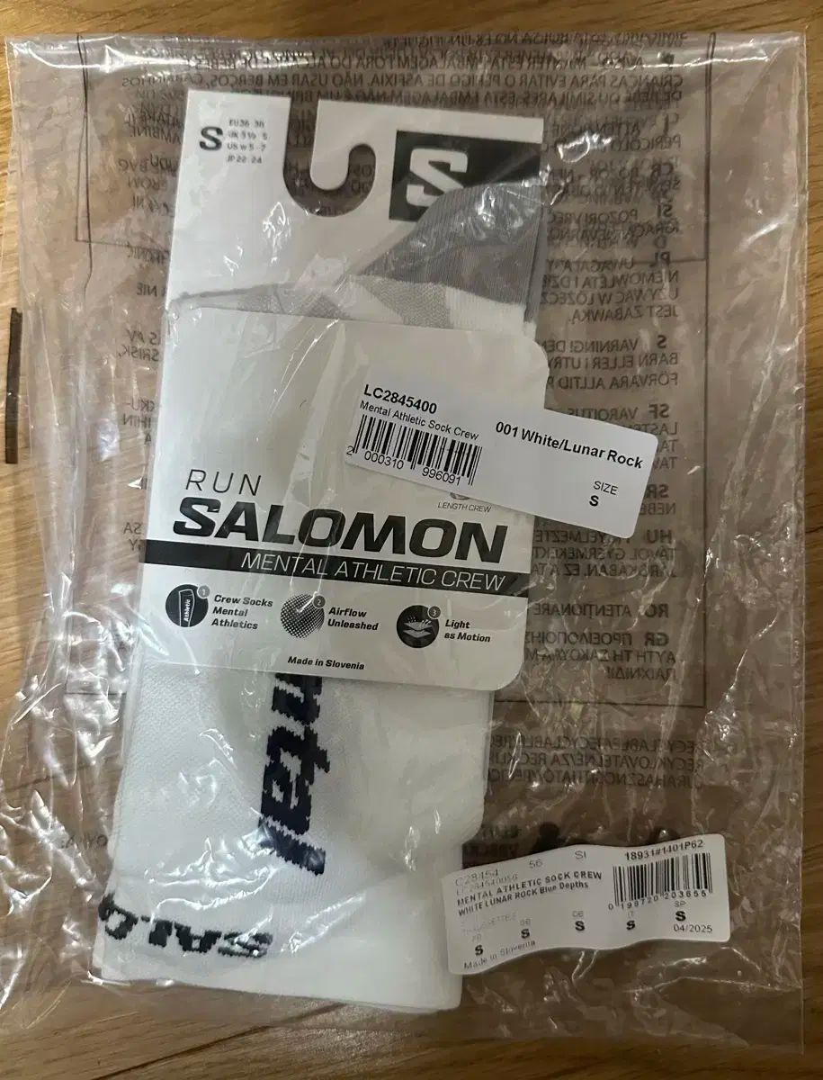  Mental Athletic メンタルアスレティック x SALOMON 靴下 S ソックス レッグウェア