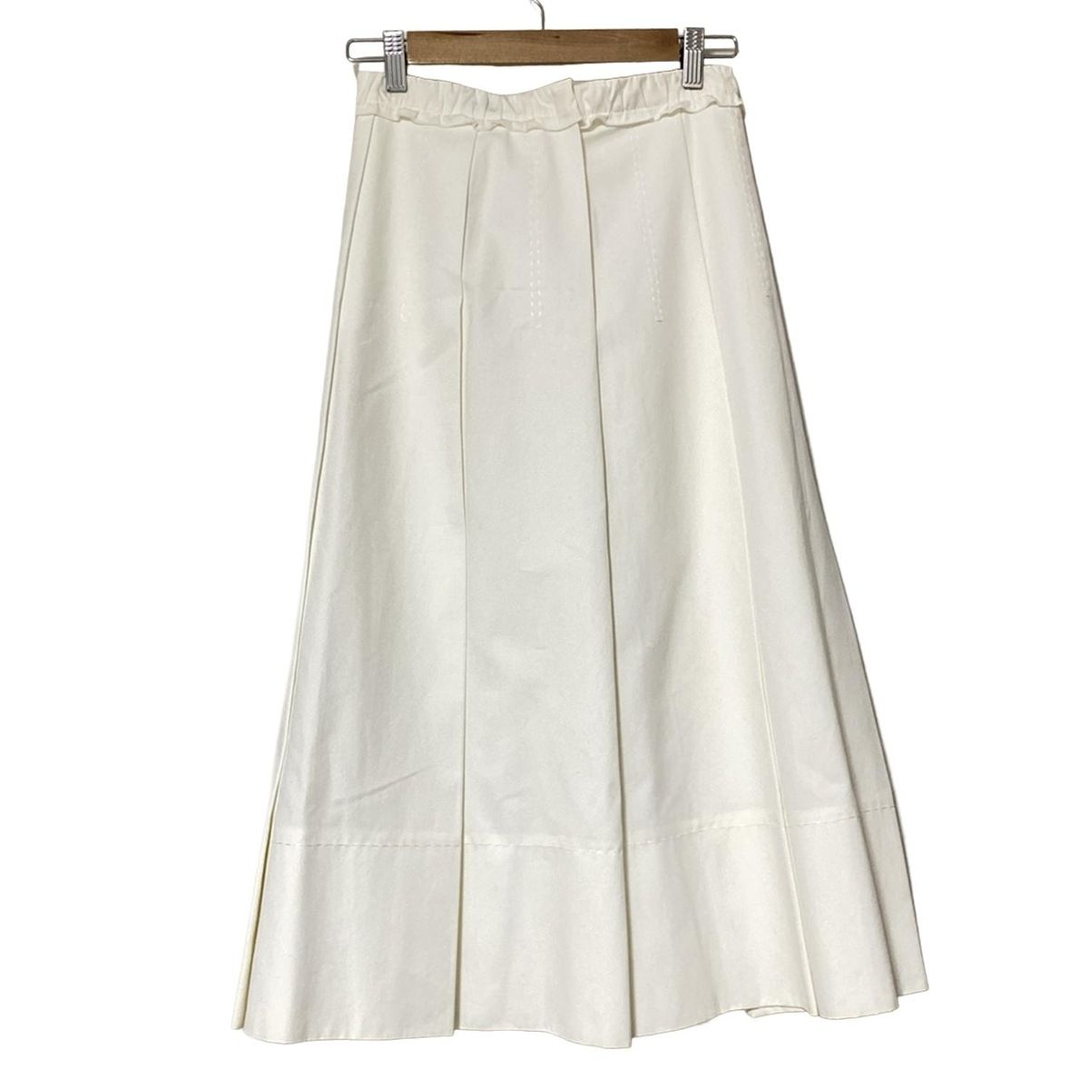 CARVEN カルヴェン ロングスカート サイズ34 S レディース - 白 プリーツ フリル