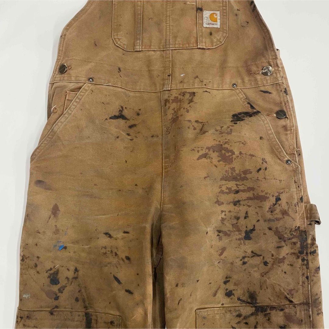 Carhartt カーハート ダック地 オーバーオール ダブルニー メンズM相当