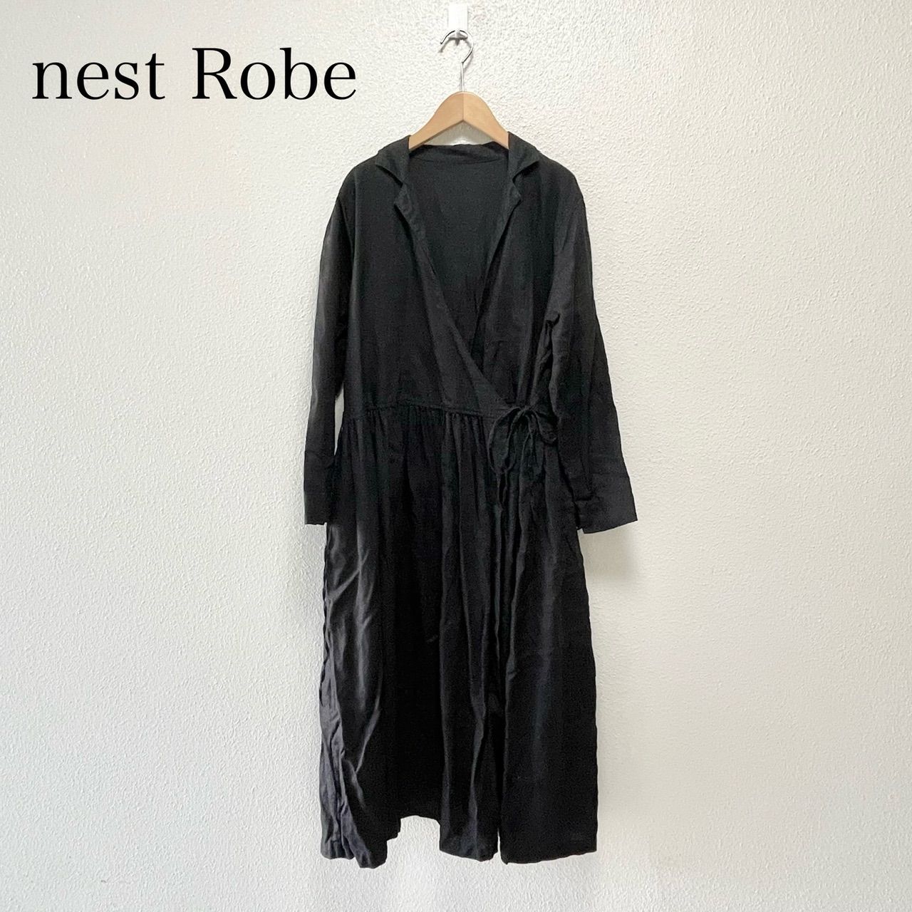 nest Robe ネストローブ 市川実和子さん別注 ブラックドレス ワンピース
