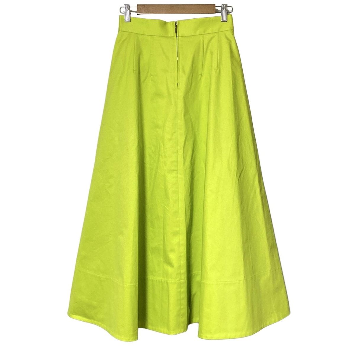 ebure エブール ロングスカート サイズ36 S レディース - イエローグリーン RonHermanコラボ
