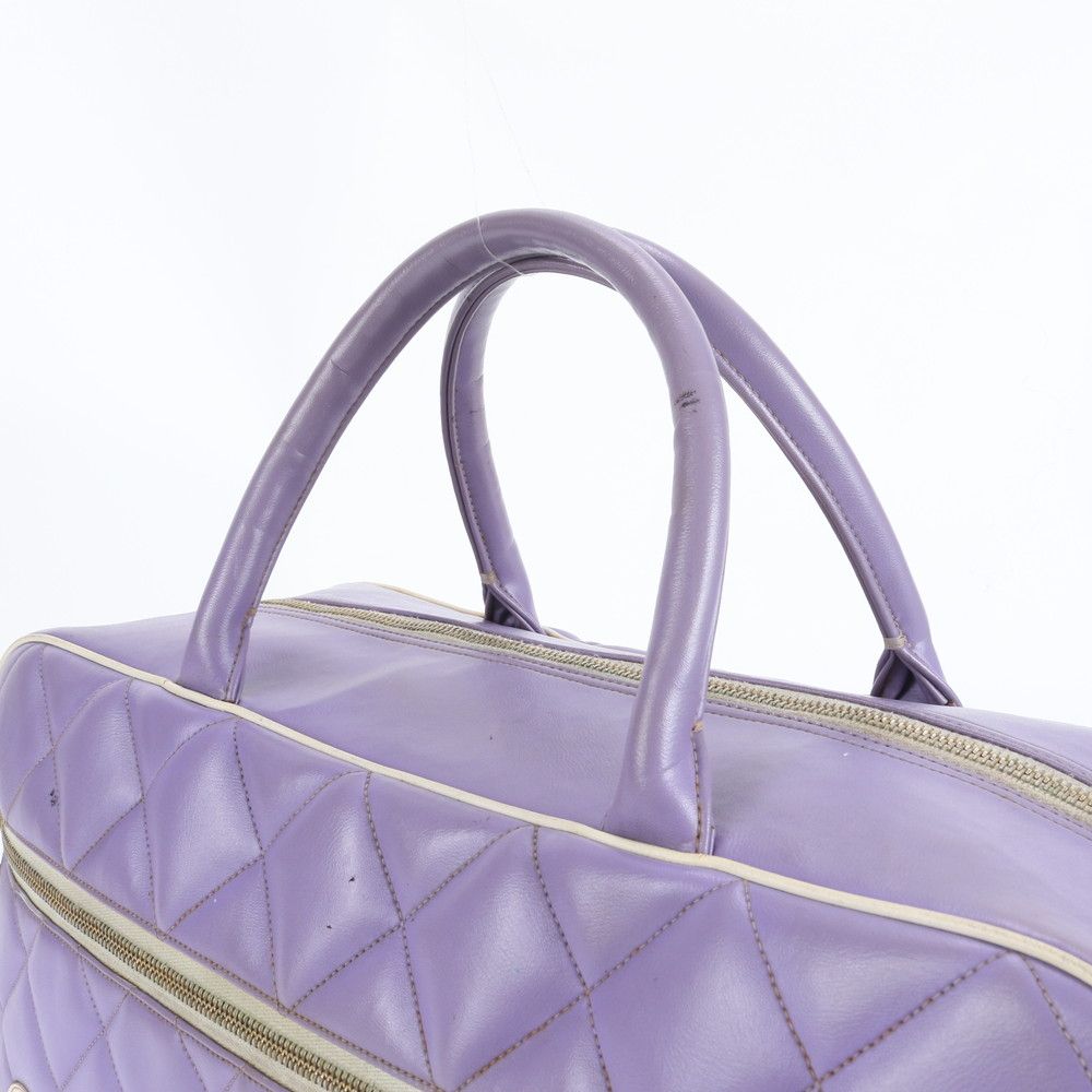 シャネル シリアルシール付 マトラッセ ダッフルバッグ レザー ボストン バッグ 出張 旅行 本革 レディース RRM CY10-3