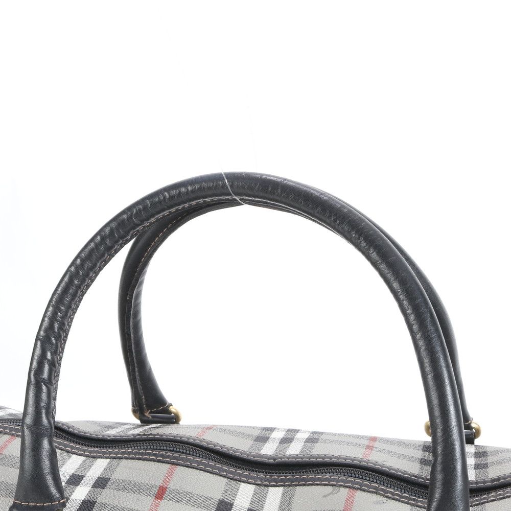 バーバリー ノバ チェック レザー 2WAY ボストン バッグ 斜め掛け 出張 旅行 キャリー ショルダー A4 メンズ RRM CY14-5
