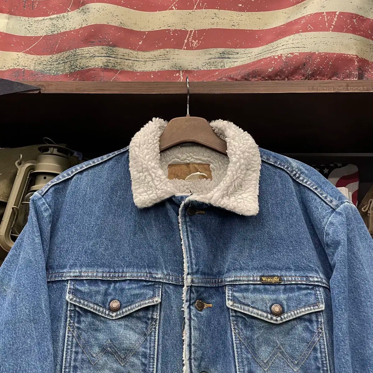 90s ラングラー M-159 ウェスタン シェルパ デニム ジャケット 割引