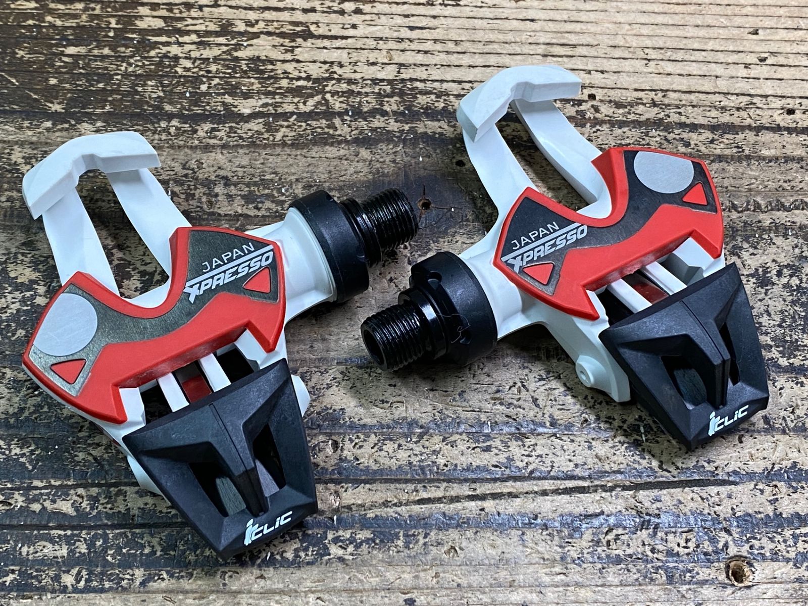 JM717 タイム TIME XPRESSO JAPAN iclic ビンディングペダル 白 赤